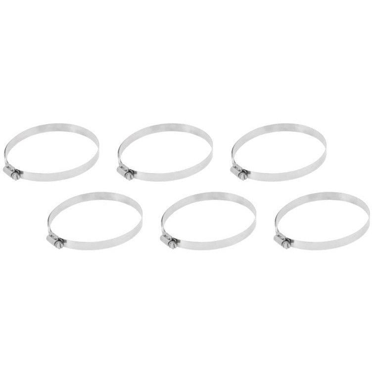AEM 4in - 5in Hose Clamp Kit (6 Pack) - 0.5in Width - 0.3125in Slotted Bolt Head AEM Induction Air Intake Components