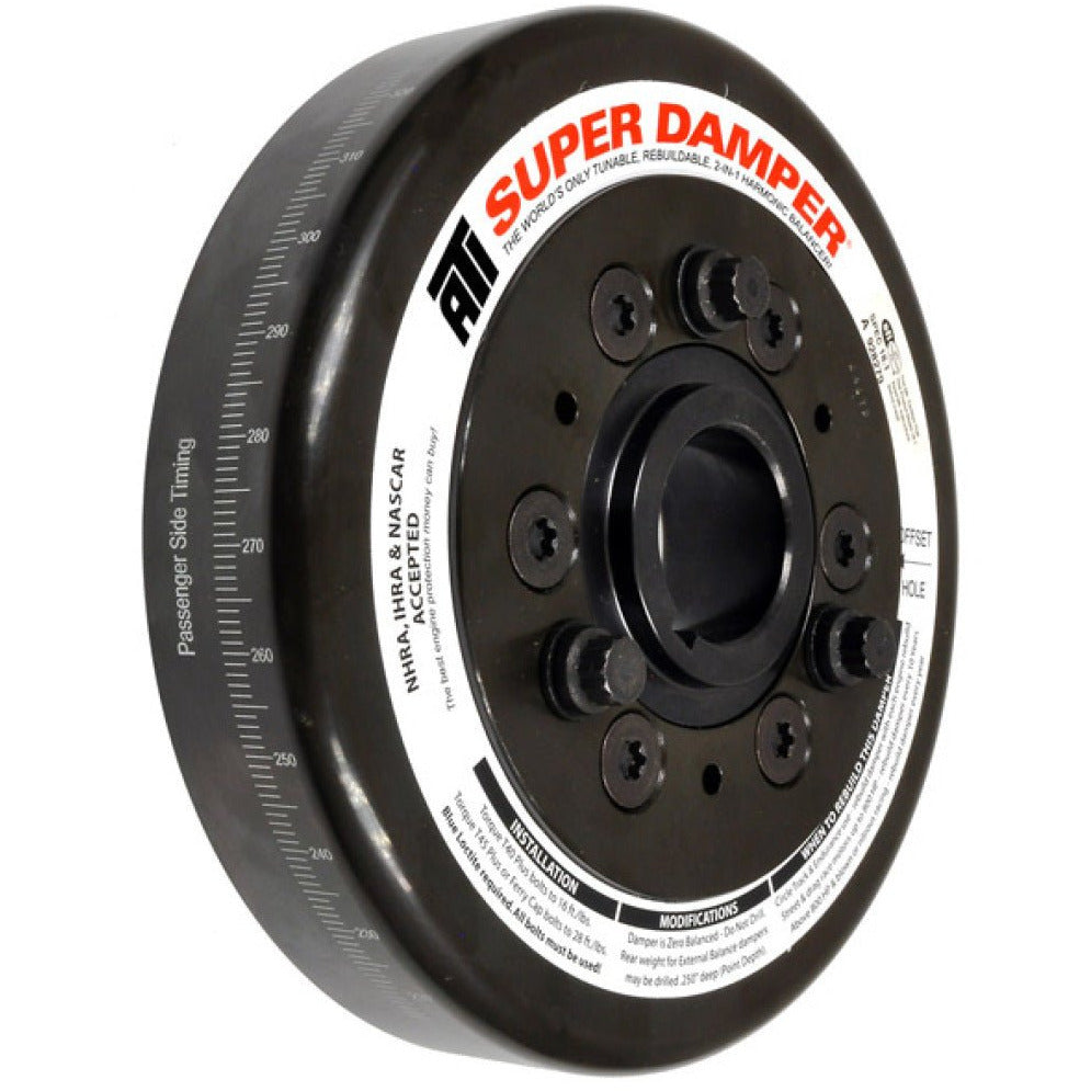 ATI Damper - 7.074in - Steel - Ford - 332-428 - Fe - Chevy Frt - 3 Ring ATI Crankshaft Dampers