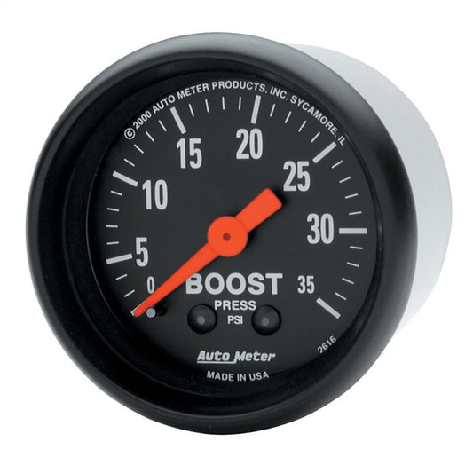 Autometer Z Series 52mm 0-35 PSI Mechanical Boost Gauge AutoMeter Gauges