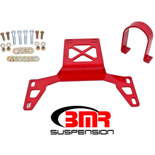 BMR 07-14 Shelby GT500 Front Driveshaft Safety Loop - Red BMR Suspension Driveshaft Loops