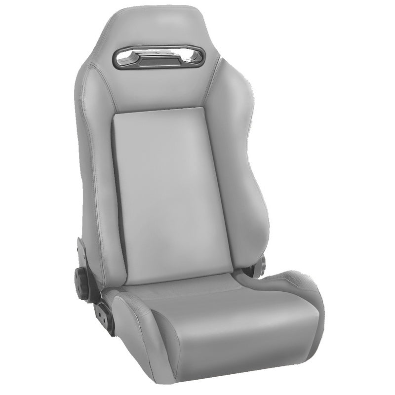 Rugged Ridge Sport Front Seat Reclinable Gray 76-02 Jeep CJ / Jeep Wrangler Rugged Ridge Race Seats