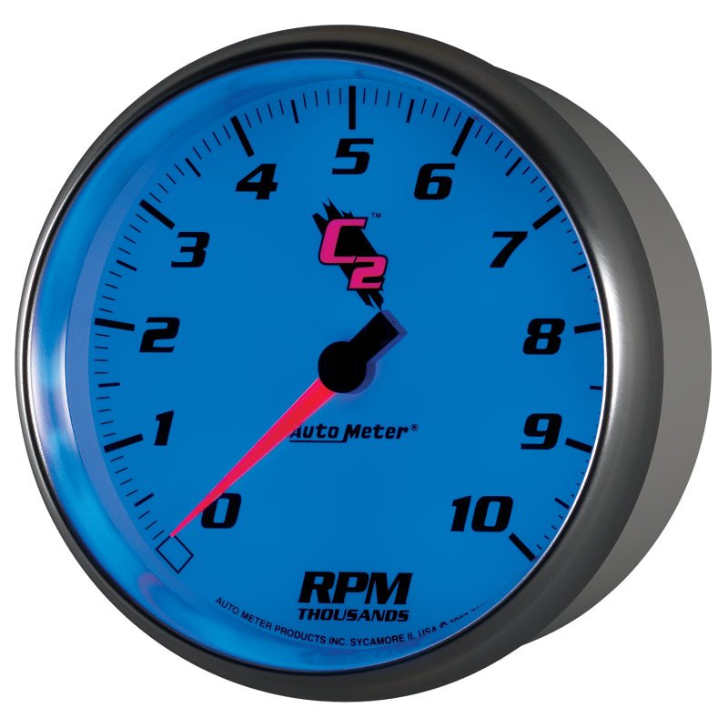 Autometer C2 5 inch 10000 RPM In-Dash Tachometer AutoMeter Gauges