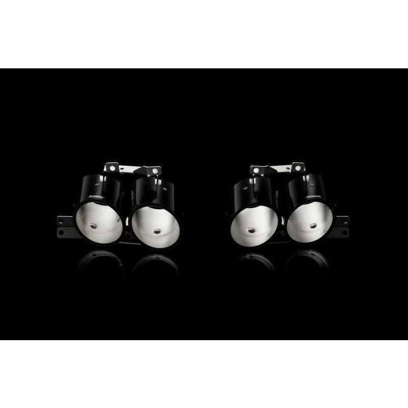 Akrapovic 10-14 Lamborghini Gallardo LP 570-4 Coupe/Spyder Tail Pipe Set (Carbon) Akrapovic Tips
