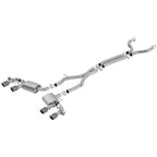 Borla 17-18 Chevrolet Camaro ZL1 6.2L V8 S Type Catback Exhaust w/ Dual Mode Valves CF Black Anod Borla Catback
