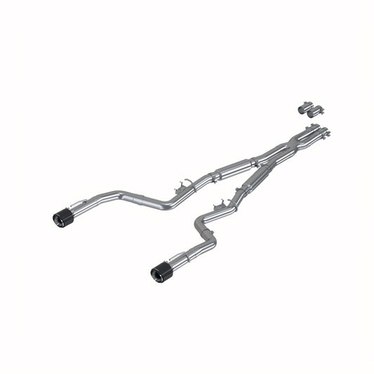 MBRP 17-21 Charger 5.7/6.1/6.4L 3in Dual Rear Exit SS Catback Exhaust w/ Carbon Fiber Tips