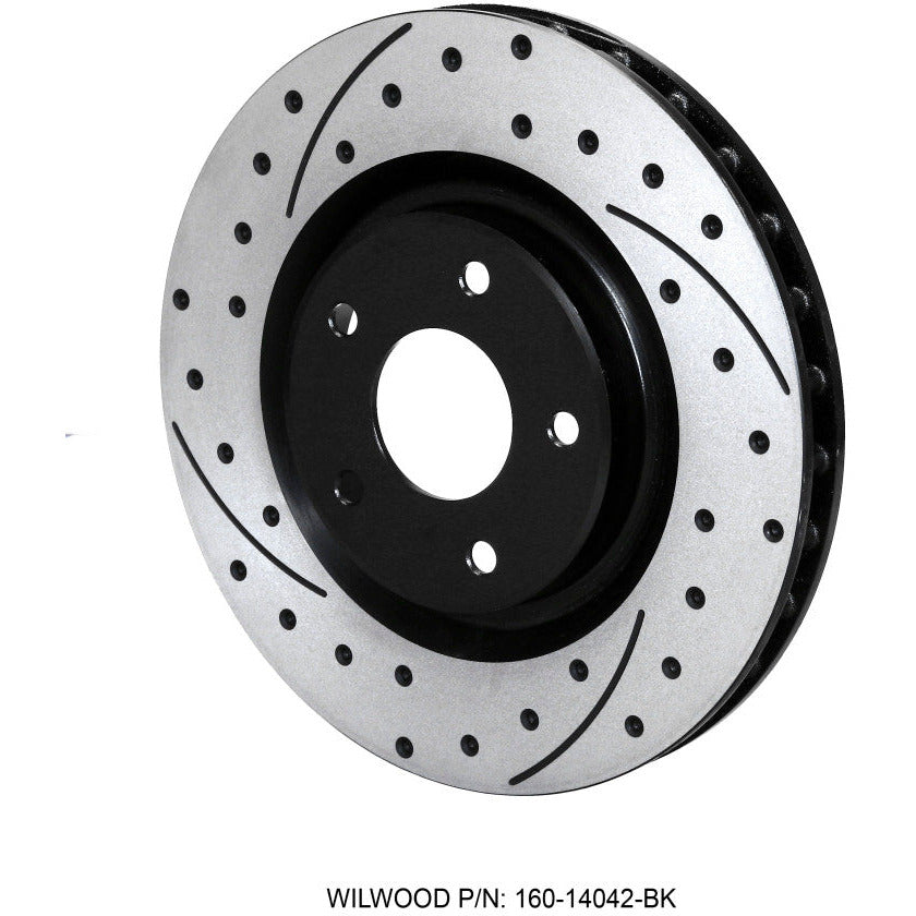 Wilwood Rotor-Front-SRP-C5/C6 Vette R/H-BLK 12.80 x 1.25 - 5 x 4.75 Wilwood Brake Rotors - 2 Piece