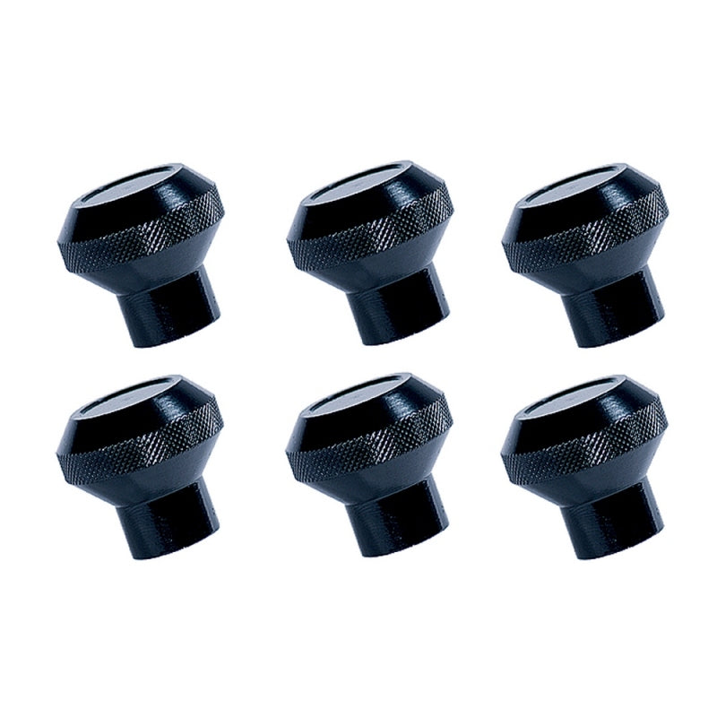 Rugged Ridge Billet Aluminum Dash Knob Set Black 76-86 Jeep CJ Rugged Ridge Dash & Interior Trim