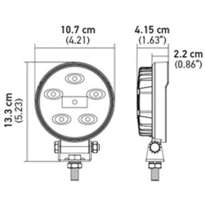 Hella ValueFit Work Light 5RD LED MV CR LT Hella Work Lights