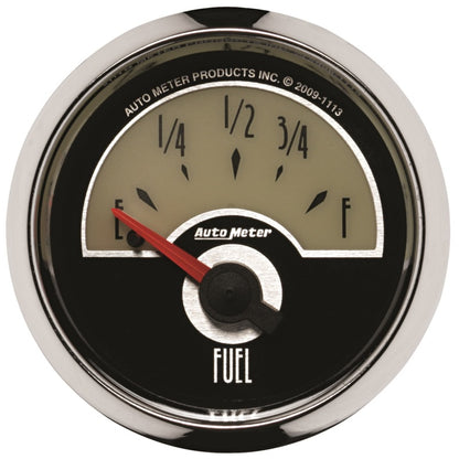 AutoMeter Gauge Fuel Level 2-1/16in. 0 Ohm(e) to 90 Ohm(f) Elec Cruiser AutoMeter Gauges