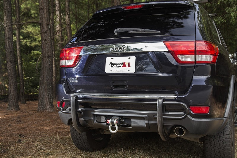 Rugged Ridge Rear Bumper Guard Black. Double Tube 11-18 WK Rugged Ridge Bumpers - Steel