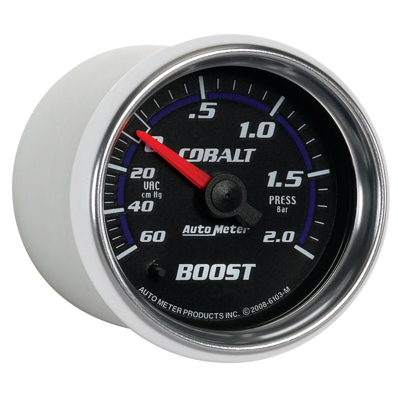 Autometer Cobalt 52mm 2 BAR Mechanical Boost Gauge AutoMeter Gauges