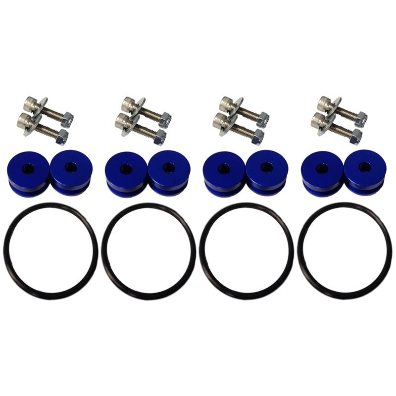 Torque Solution Billet Bumper Quick Release Kit Combo (Blue): Universal Torque Solution Quick Release Adapters