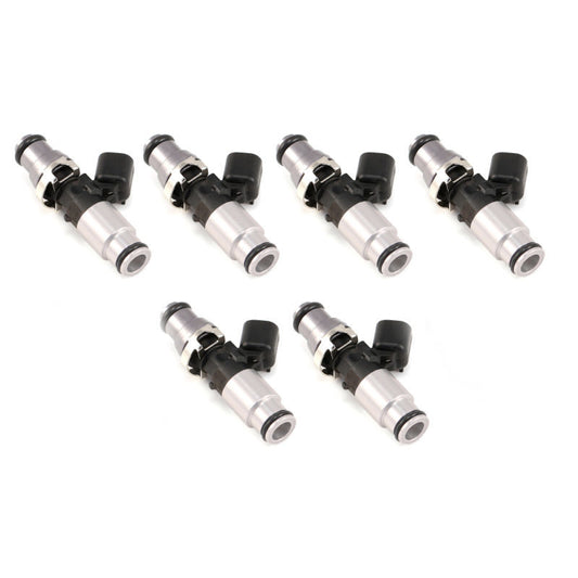Injector Dynamics 2600-XDS Injectors - 60mm Length - 14mm Top - 14mm Bottom Adapter (Set of 6)