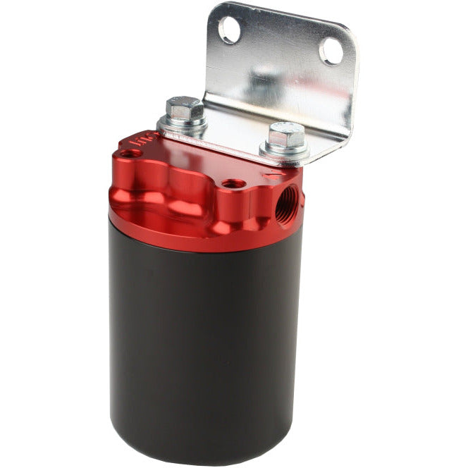 Aeromotive Canister Fuel Filter - 3/8 NPT/100-Micron (Red Housing w/Black Sleeve) Aeromotive Fuel Filters