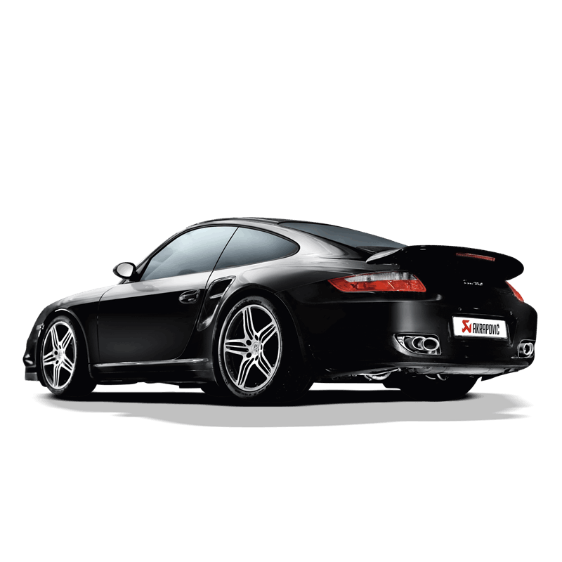 Akrapovic 06-09 Porsche 911 Turbo Slip-On Line (Titanium) w/ Titanium Tips Akrapovic Muffler