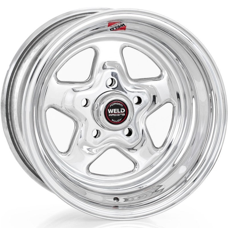 Weld ProStar 15x12 / 5x4.75 BP / 4.5in. BS Polished Wheel - Non-Beadlock Weld Wheels - Forged