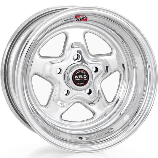 Weld ProStar 15x15 / 5x4.5 BP / 6.5in. BS Polished Wheel - Non-Beadlock Weld Wheels - Forged