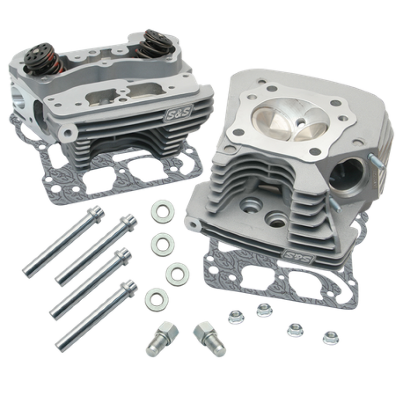 S&S Cycle 99-05 BT Super Stock 89cc Cylinder Head Kit - Silver