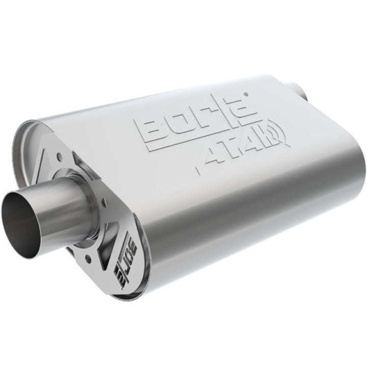 Borla CrateMuffler Big Block Mopar 383/413/426/440 2.5in Offset/Center 14inx4.35inx9in Oval Muffler Borla Muffler