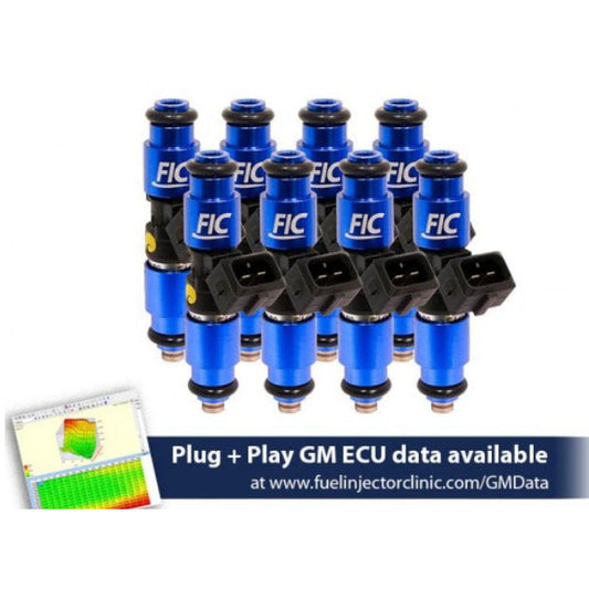 Fuel Injector Clinic 1200CC (130 LBS/HR AT 58 PSI FUEL PRESSURE) SET OF 8 INJECTORS FOR LS1/6 ENGINES (HIGH-Z) FI Performance