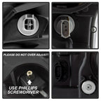 xTune 15-17 Ford F-150 DRL LED Light Bar Projector Headlights - Black (PRO-JH-FF15015-LB-BK)