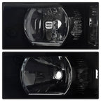 xTune Chevy Silverado 07-13 Crystal Headlights Black Smoked HD-JH-CS07-AM-BSM