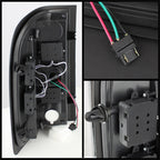 xTune Chevy Silverado 07-13 LED Tail Lights Black ALT-JH-CS07-LED-BK