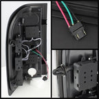 xTune Chevy Silverado 07-13 LED Tail Lights Black ALT-JH-CS07-LED-BK