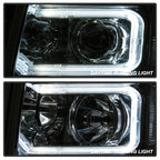 xTune Chevy Silverado 1500/2500/3500 07-13 Halo Projector Headlights Chrome PRO-JH-CS07-LED-C