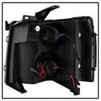 xTune Chevy Silverado 1500/2500/3500 07-13 Projector Headlights Black PRO-JH-CS07-LED-BK