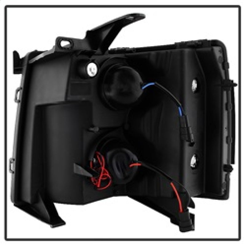 xTune Chevy Silverado 1500/2500/3500 07-13 Projector Headlights Black PRO-JH-CS07-LED-BK