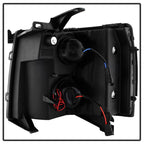 xTune Chevy Silverado 1500/2500/3500 07-13 Projector Headlights Black PRO-JH-CS07-LED-BK