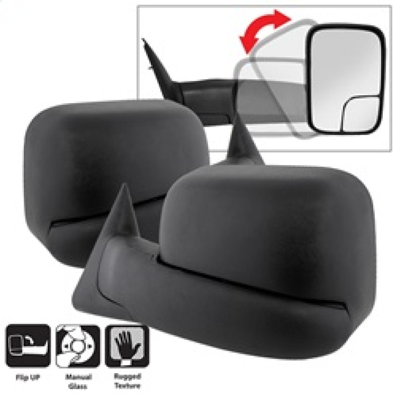xTune Dodge Ram 94-01 L&R Manual Extendable Manual Adjust Mirror MIR-DRAM94-MA-SET