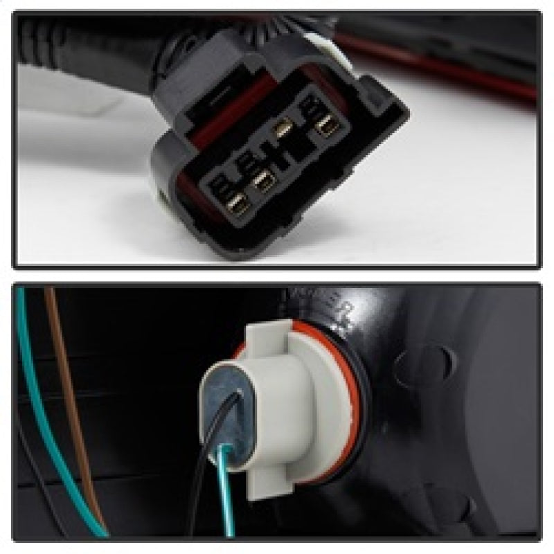 xTune GMC Sierra 07-13 OEM Tail Lights Dark Red ALT-JH-CSIL07-OE-RSM