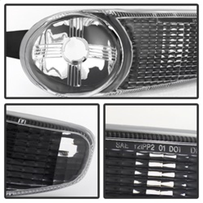 xTune GMC Sierra Denali 00-06 Bumper Lights Black CBL-GD00-BK