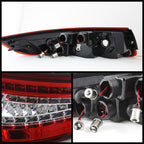 xTune Porsche 911 997 05-08 LED Tail Lights Red Clear ALT-ON-P99705-LED-RC